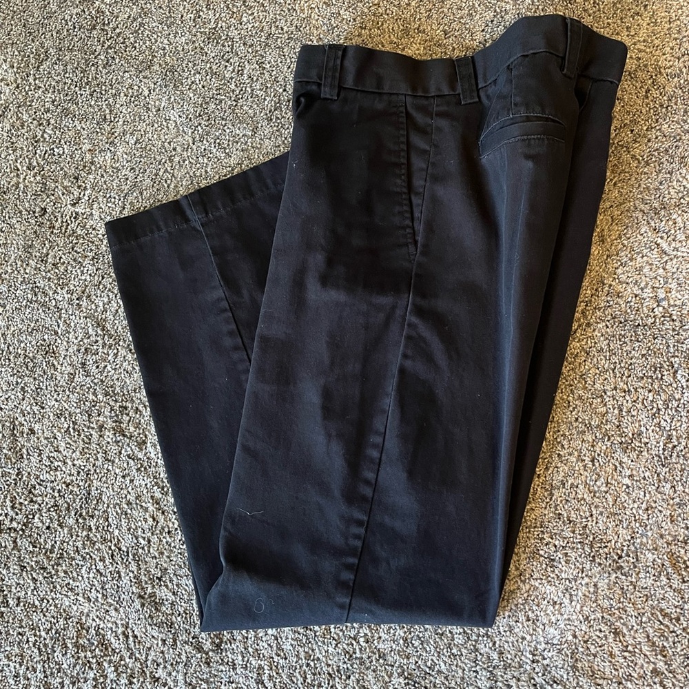GAP Classic Flat Front Black Pants